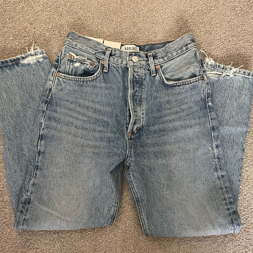 Agolde Riley High Waist Crop Jeans NWT